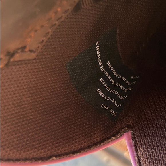 Gently Used Justin Boots Brown and Pink women’s size 10B - Picture 5 of 6